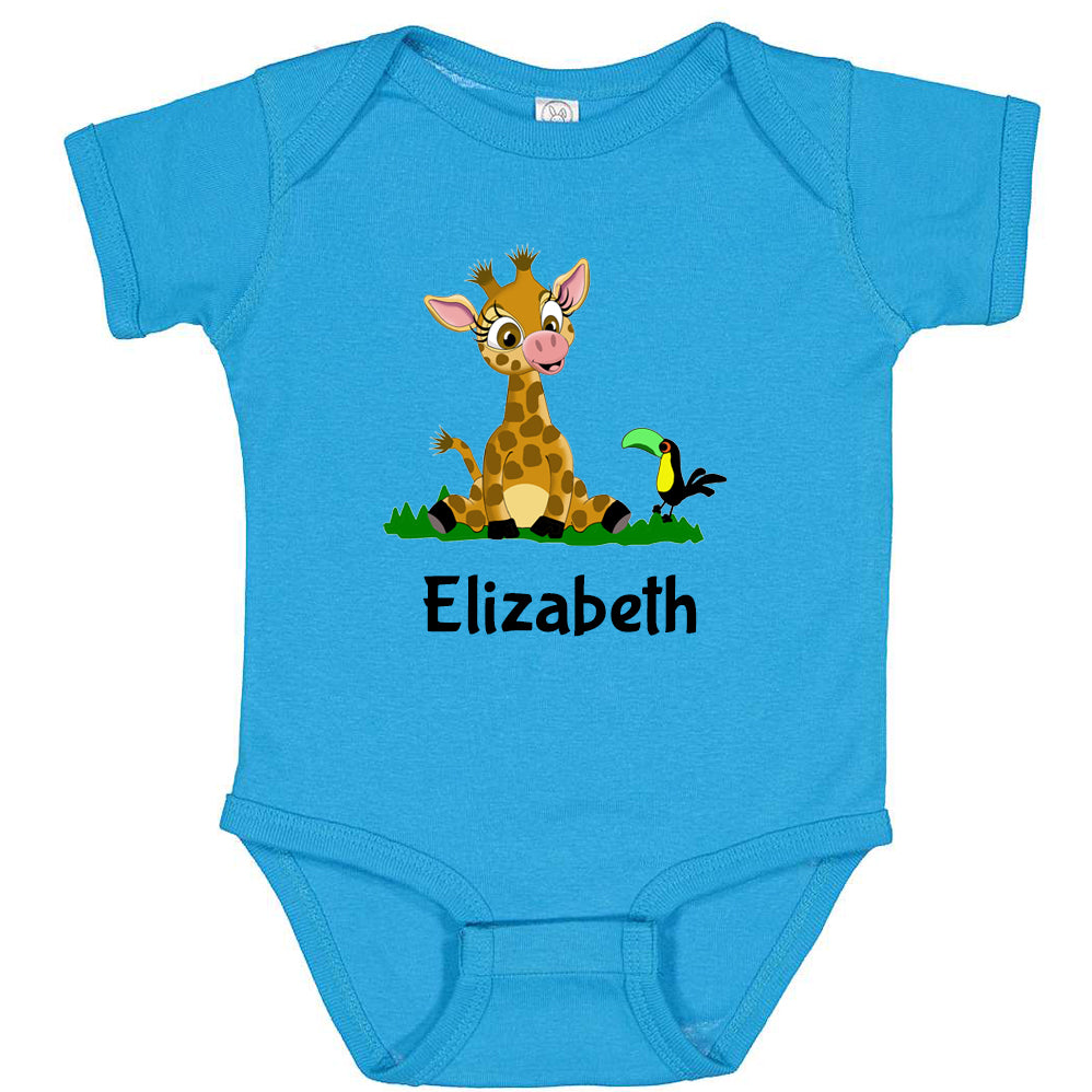 Personalized Giraffe Onesie