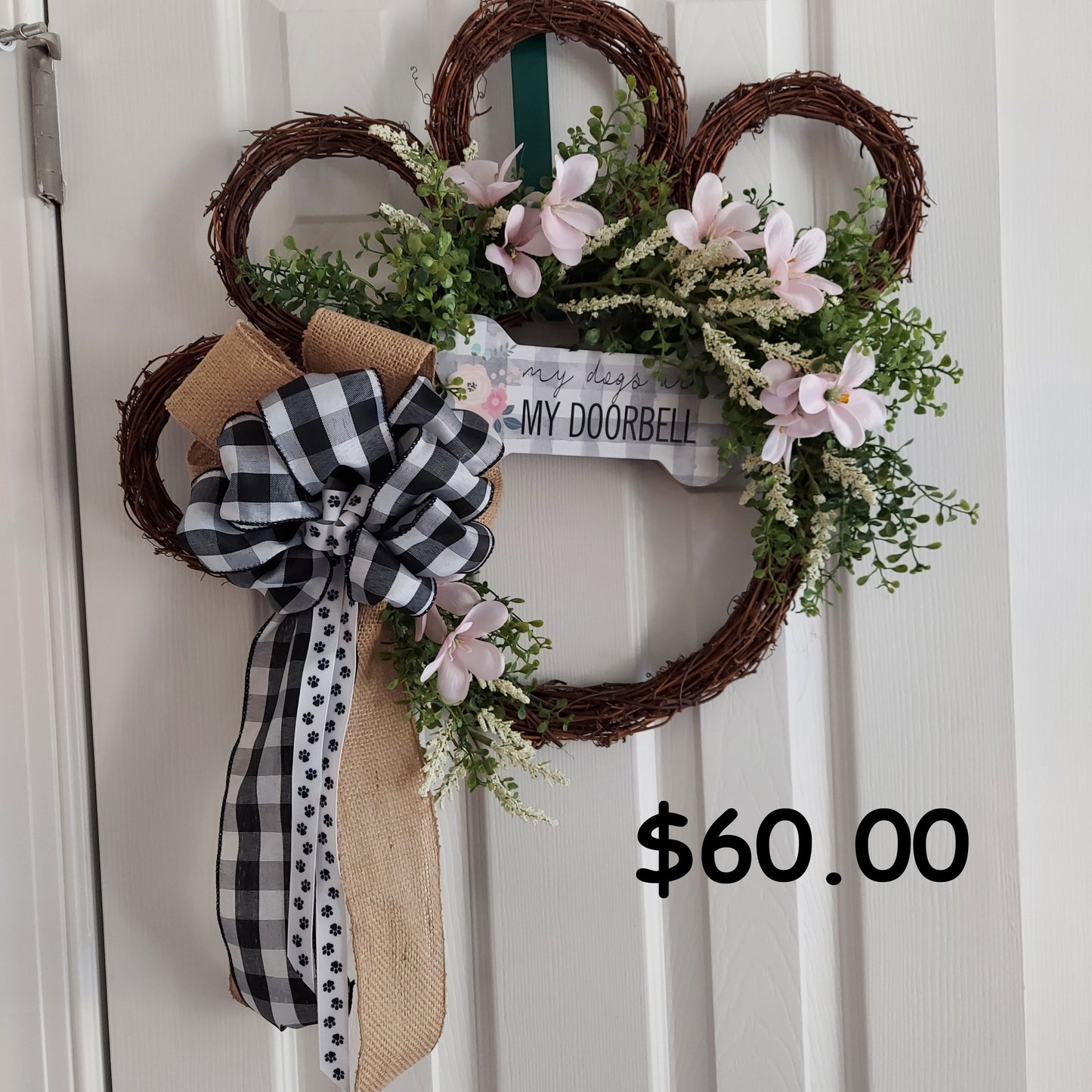Paw Print Wreath Order and pay