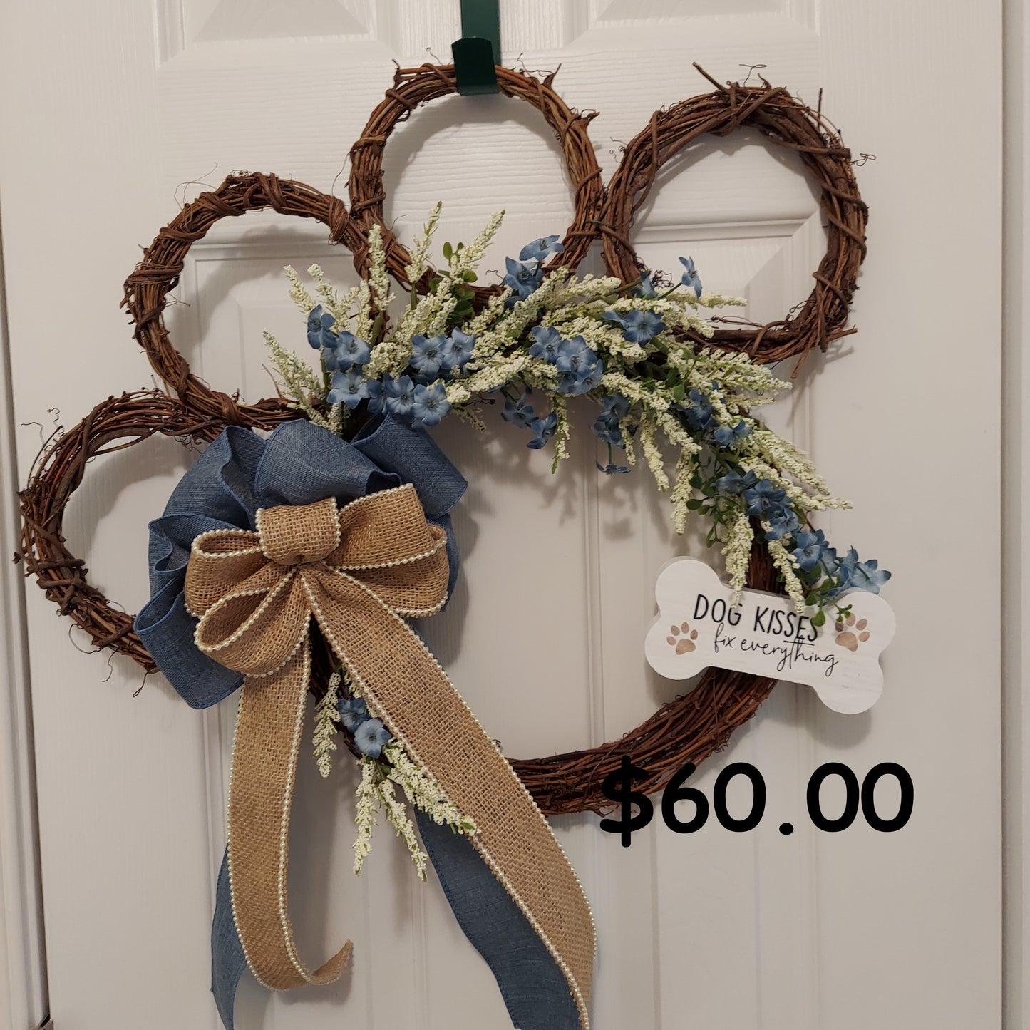 Paw Print Wreath