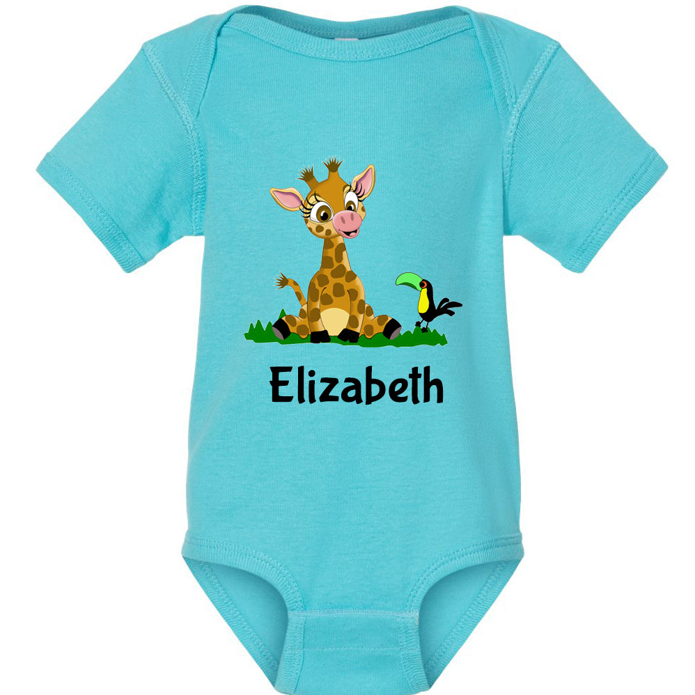 Personalized Giraffe Onesie