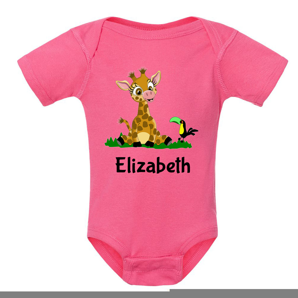 Personalized Giraffe Onesie