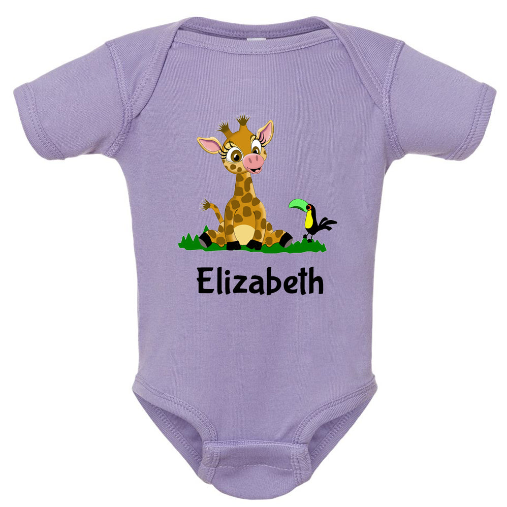 Personalized Giraffe Onesie