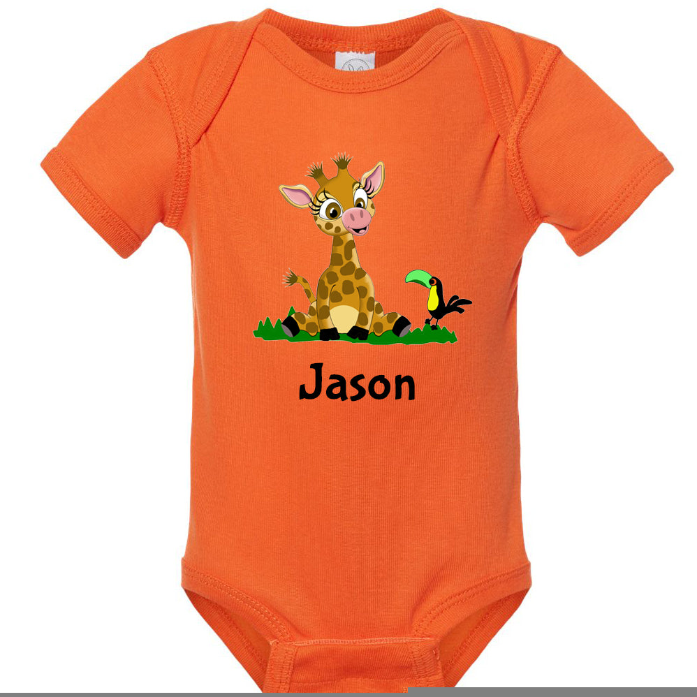 Personalized Giraffe Onesie