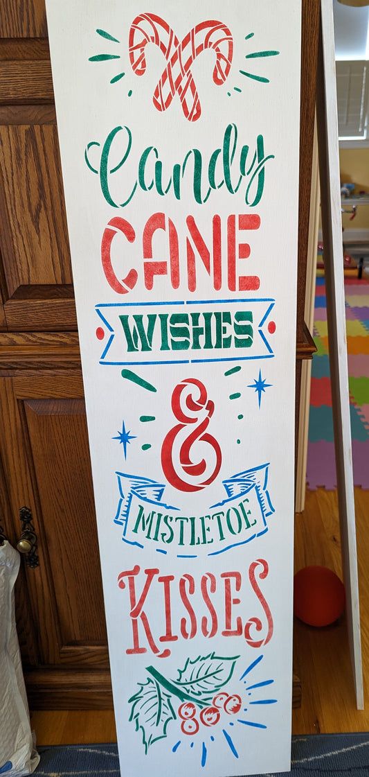 Candy Cane porch sign