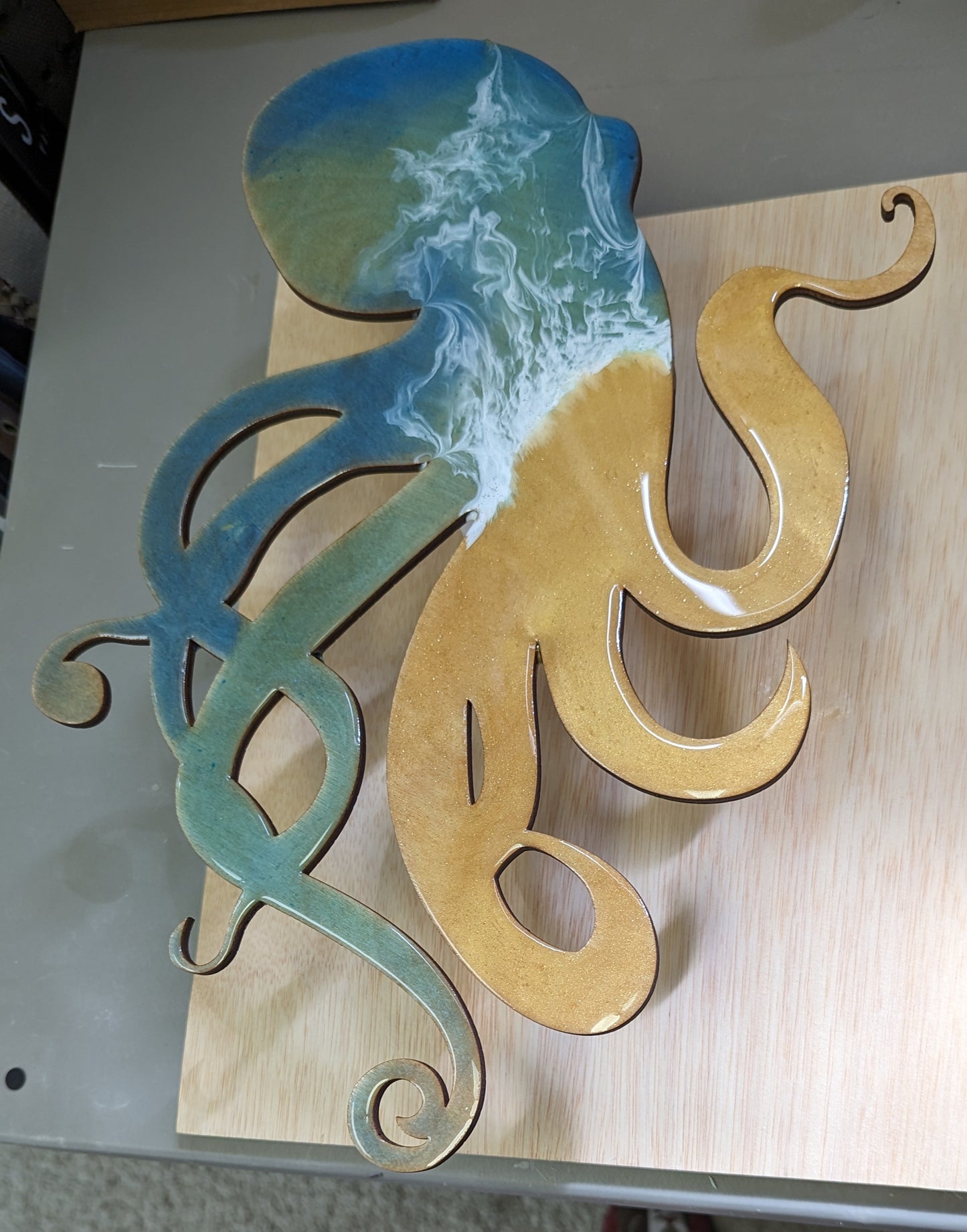 Resin Octopus Art