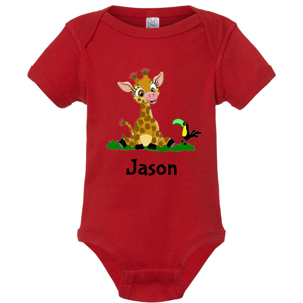 Personalized Giraffe Onesie
