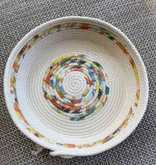 Multicolor Batik Flat Bowl