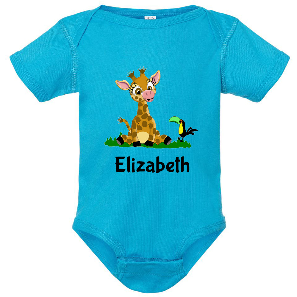 Personalized Giraffe Onesie