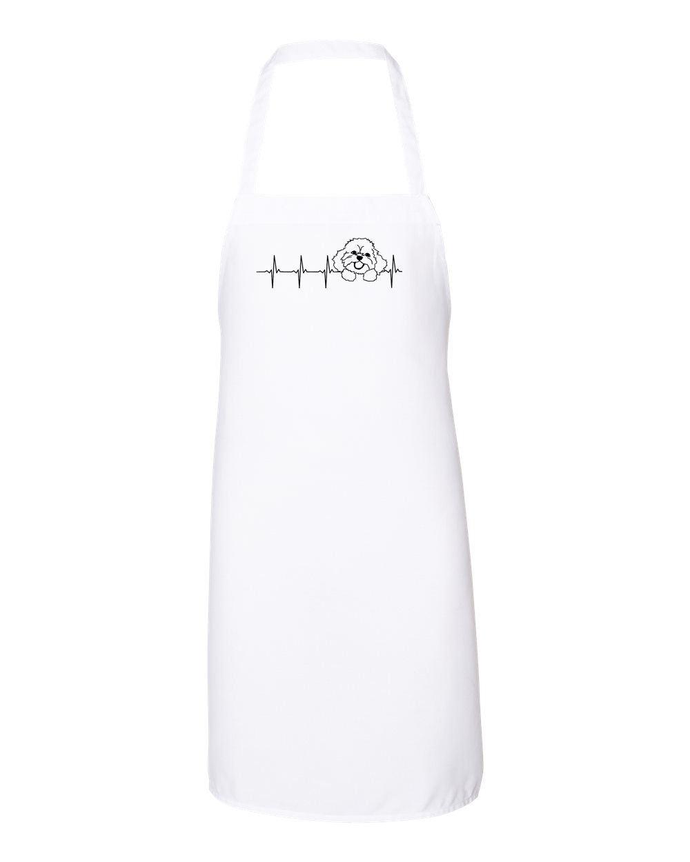 Bichon Heartbeat on Apron