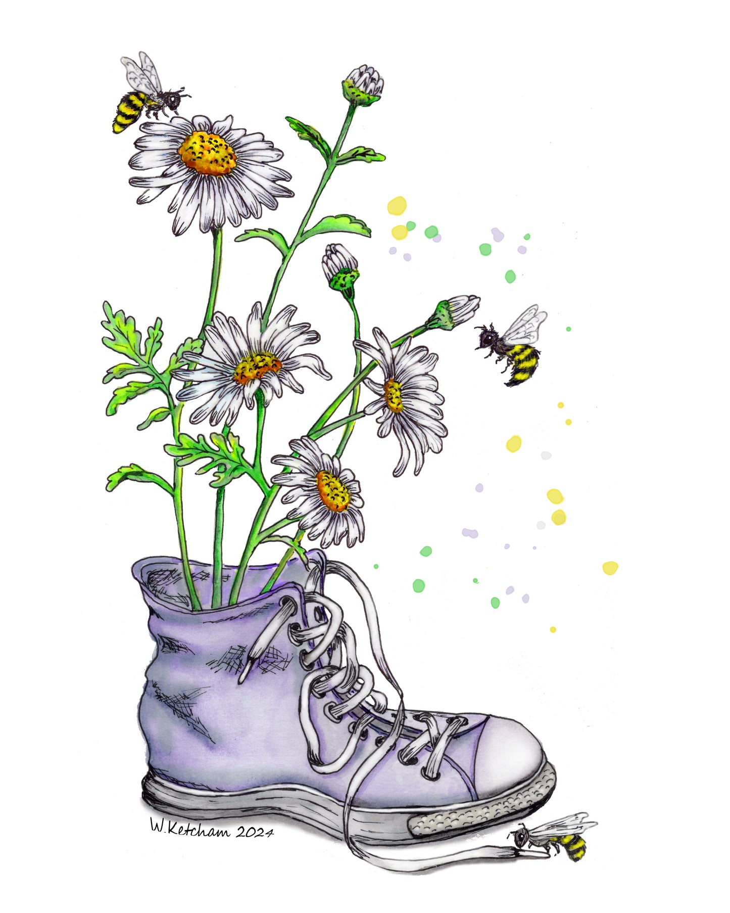 Daisies and Bees