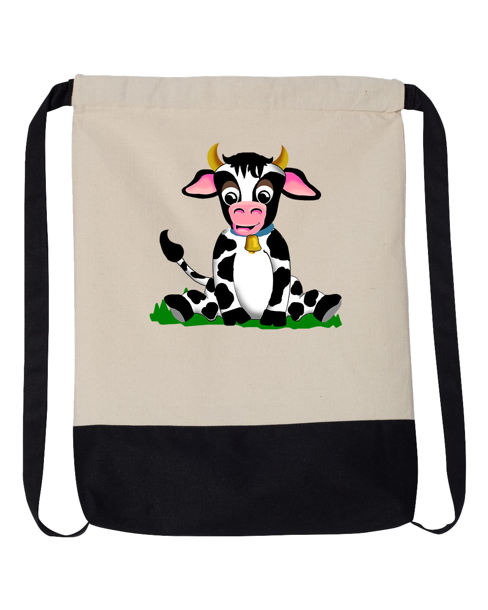 Cow Drawstring Backpack