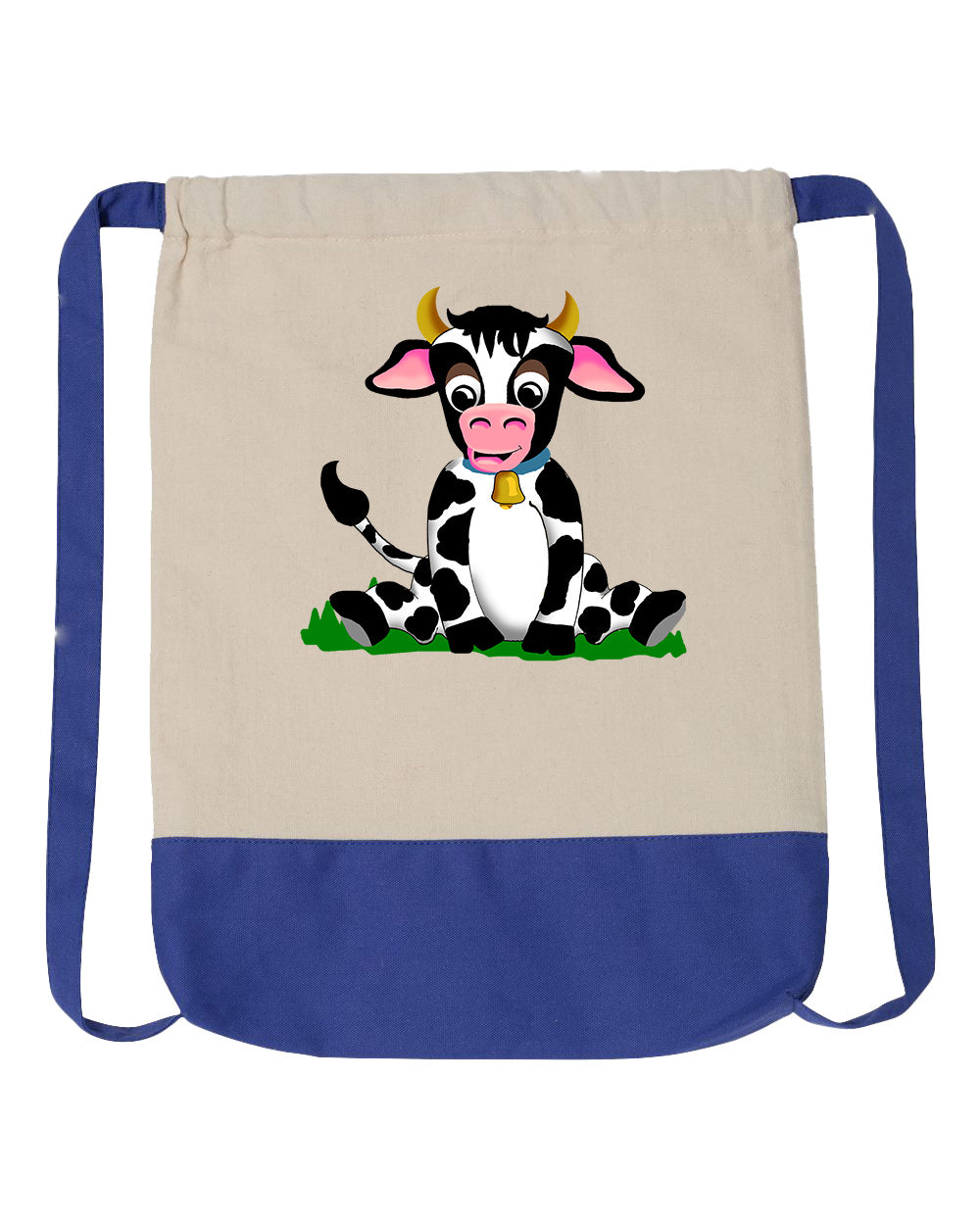 Cow Drawstring Backpack