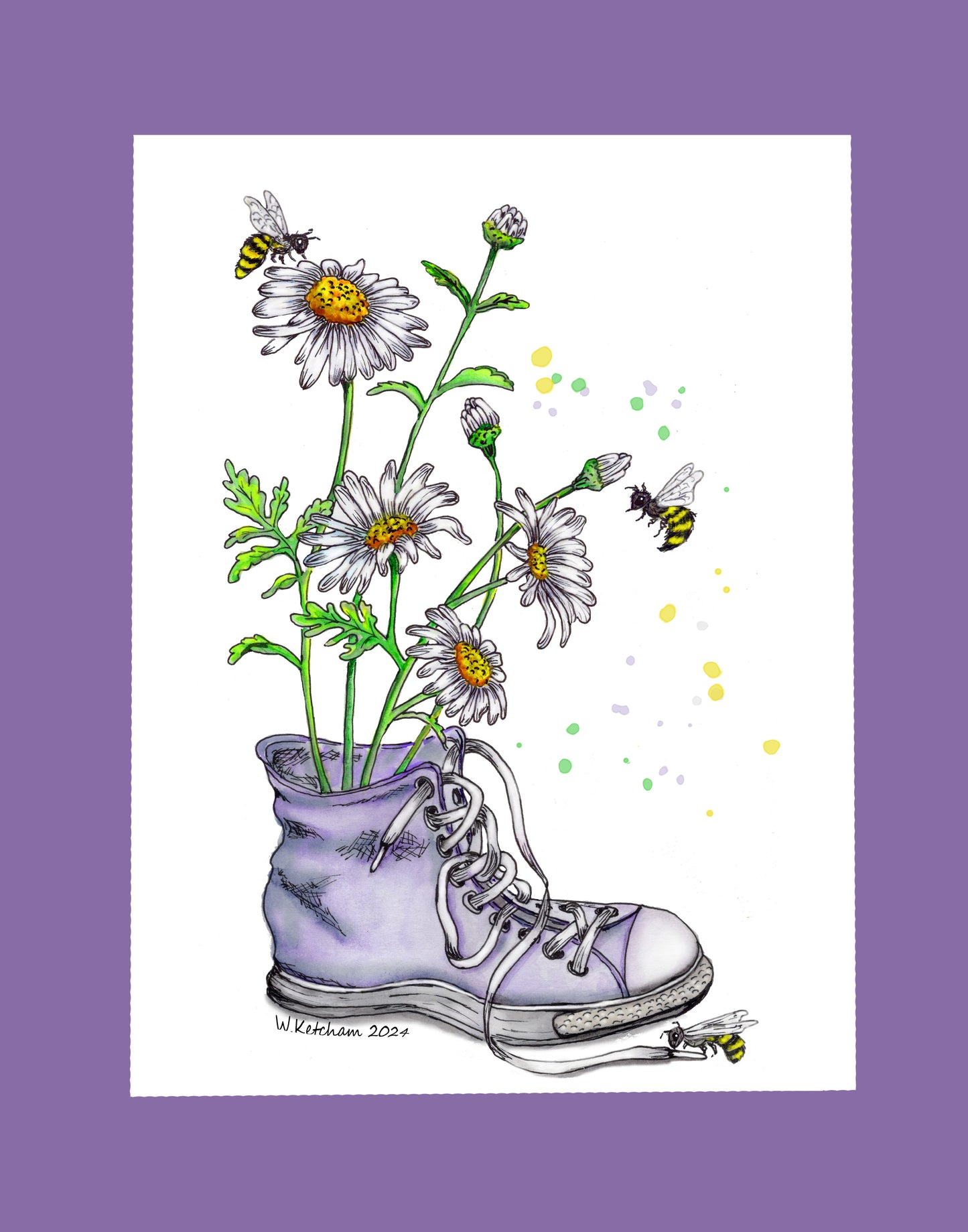Daisies and Bees