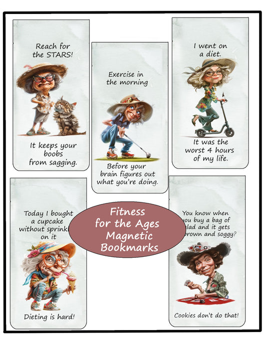Fitness for the Ages Magnetic Bookmarks