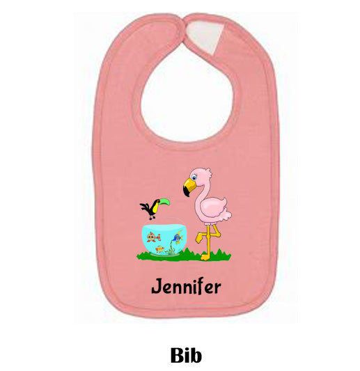 Flamingo on Bib