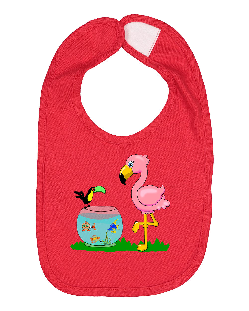 Flamingo on Bib