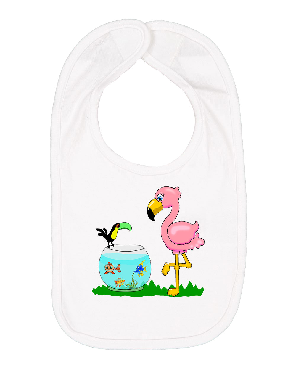 Flamingo on Bib