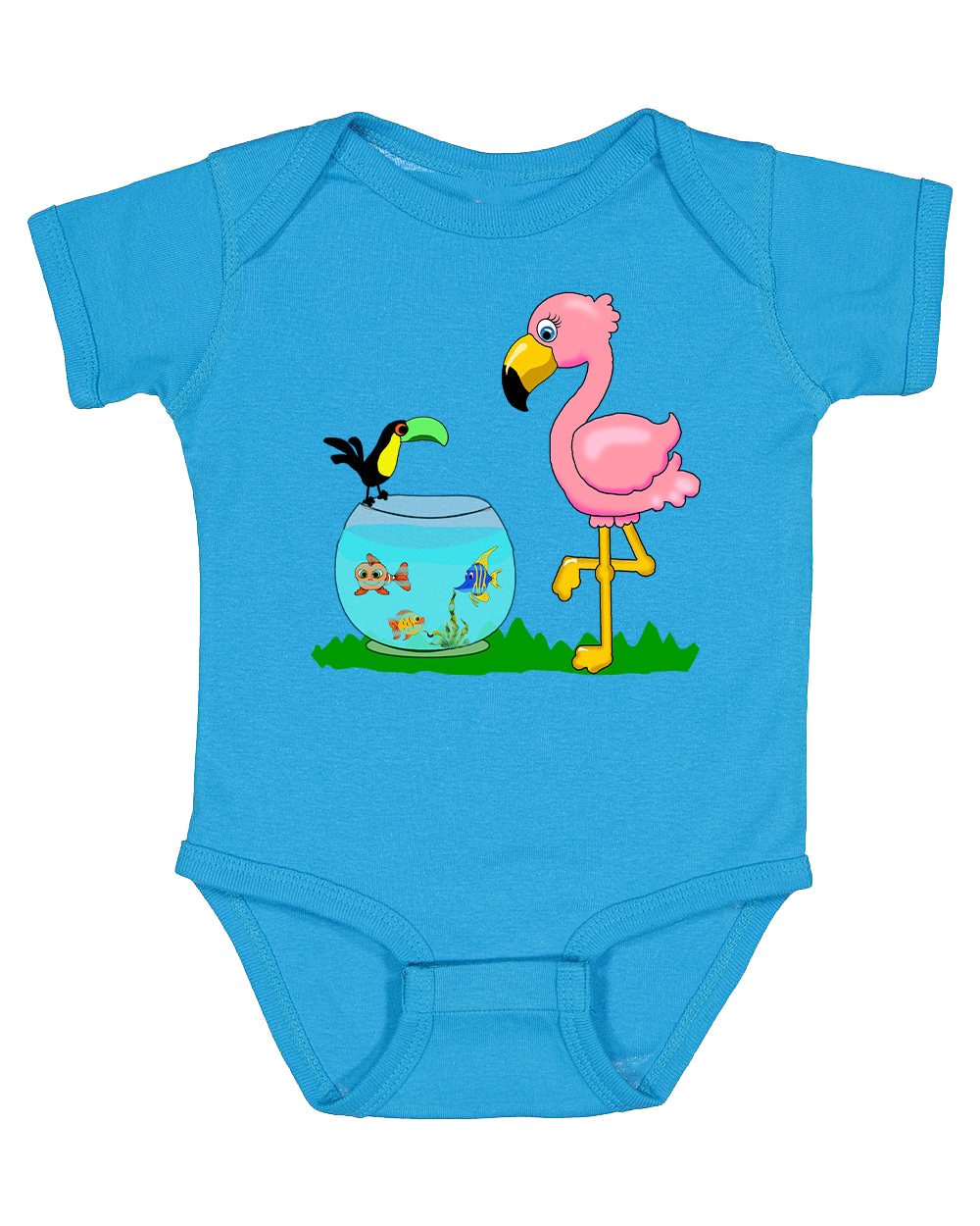 Flamingo on Onesie
