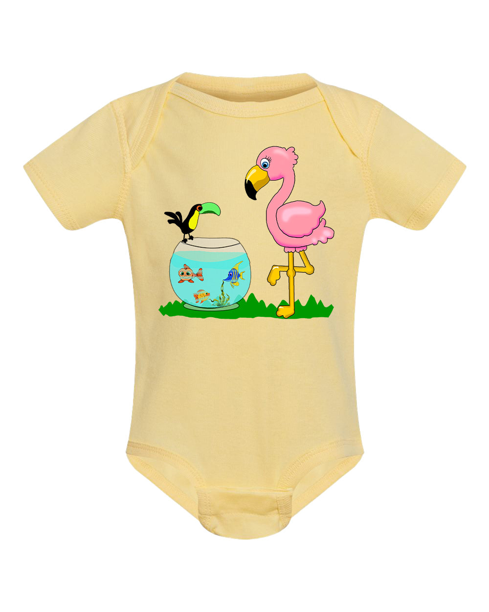 Flamingo on Onesie
