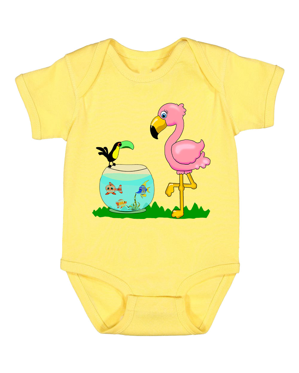Flamingo on Onesie