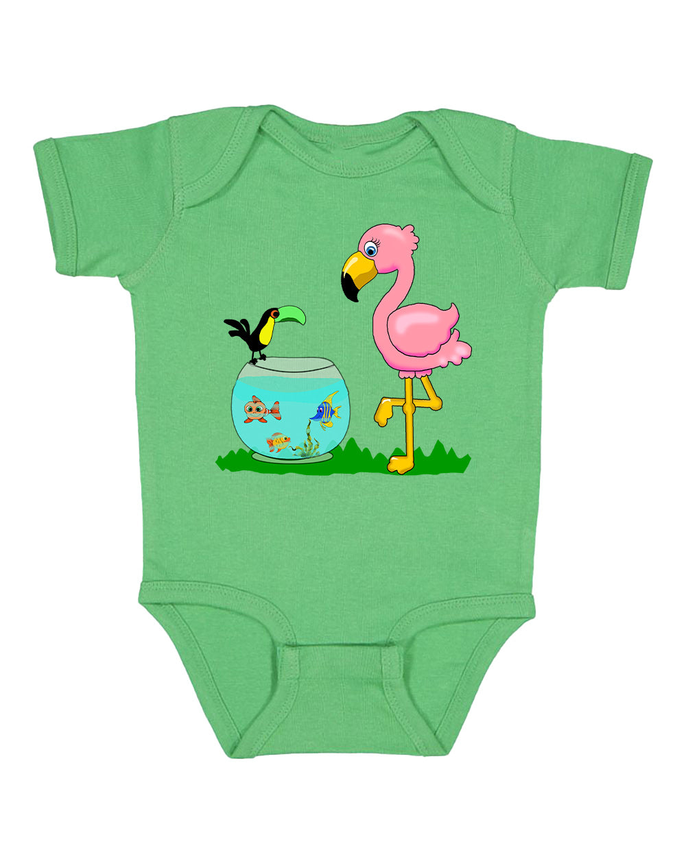 Flamingo on Onesie