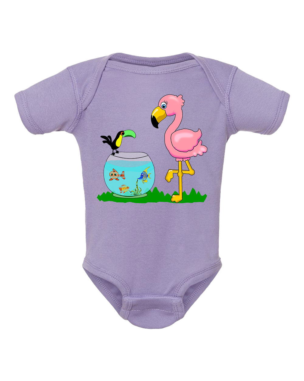 Flamingo on Onesie