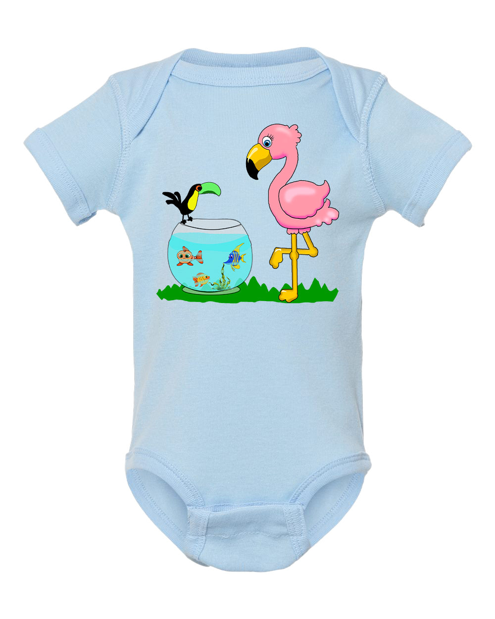 Flamingo on Onesie