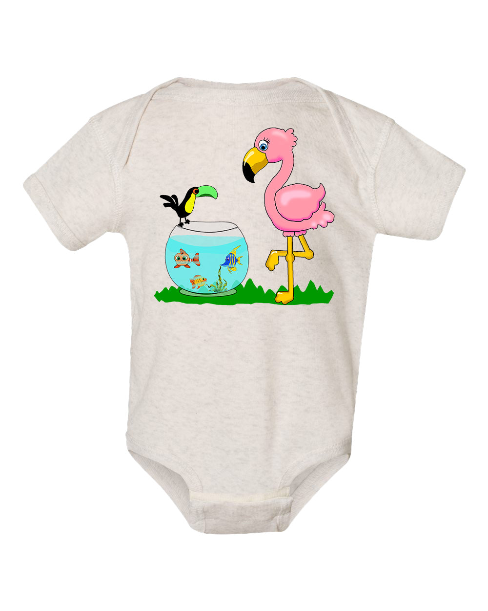 Flamingo on Onesie