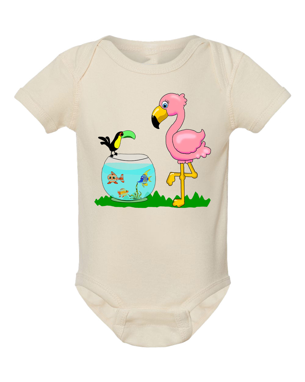 Flamingo on Onesie