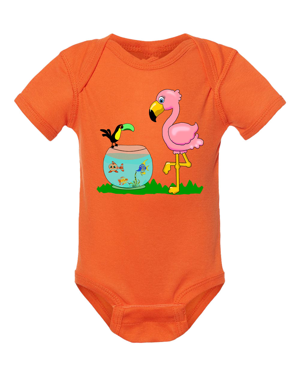 Flamingo on Onesie