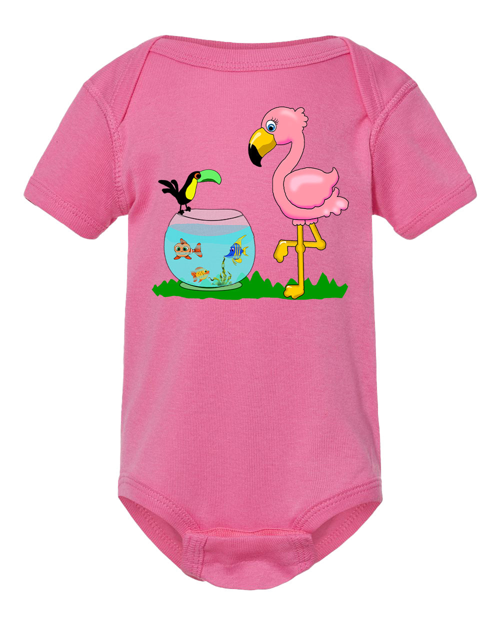 Flamingo on Onesie