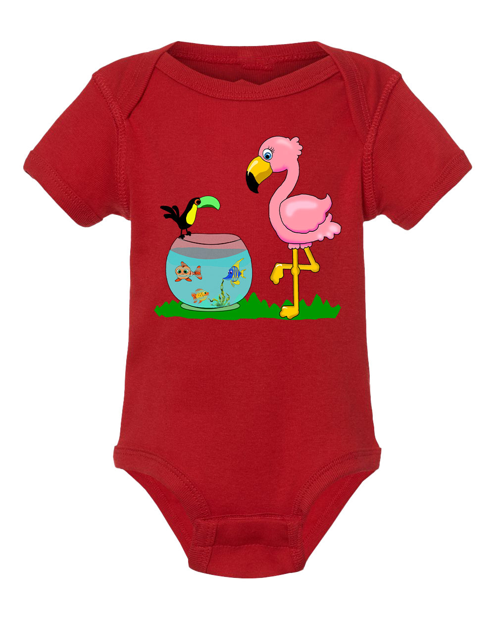 Flamingo on Onesie