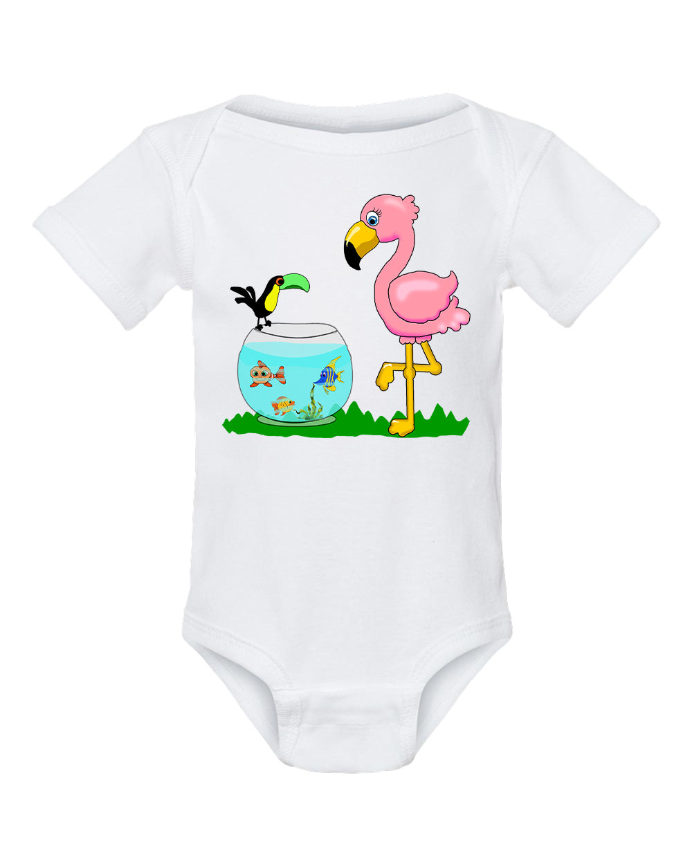 Flamingo on Onesie