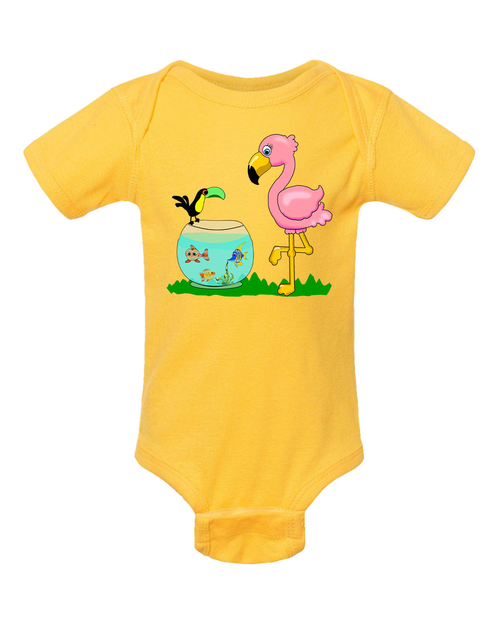 Flamingo on Onesie