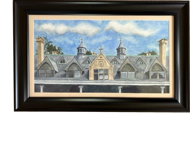 Biltmore Rooftop Watercolor (Framed)