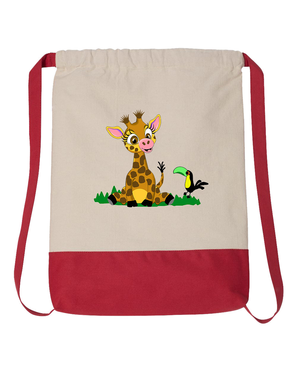 Giraffe Drawstring Backpack