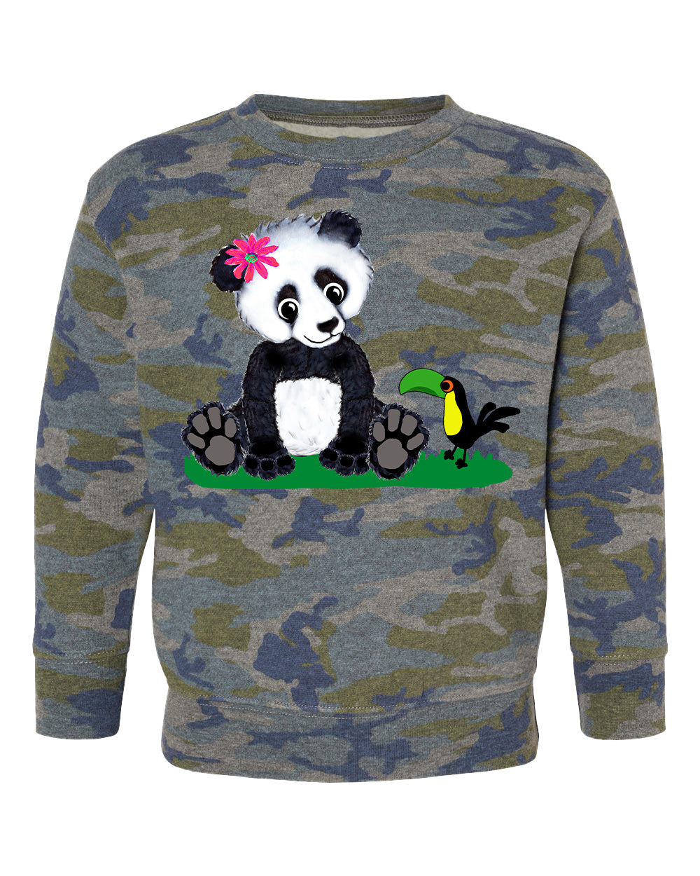 Girl Panda Toddler Sweatshirt
