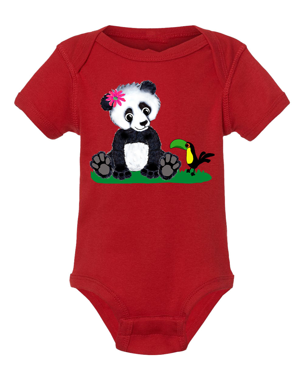 Girl Panda on Onesie