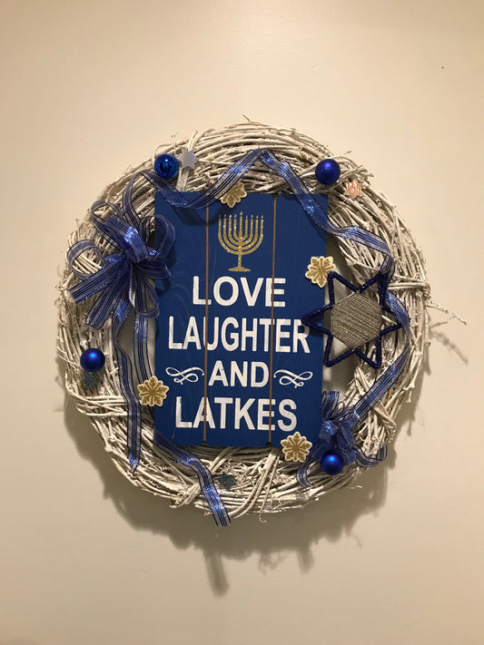 Hannukah Latkes Wreath