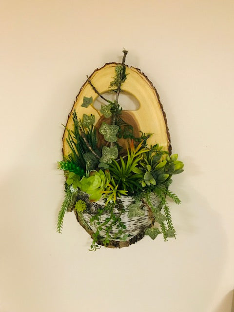 Rustic Rough Edge Wall Planter