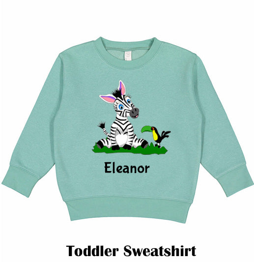 Zebra Toddler Sweatshirt