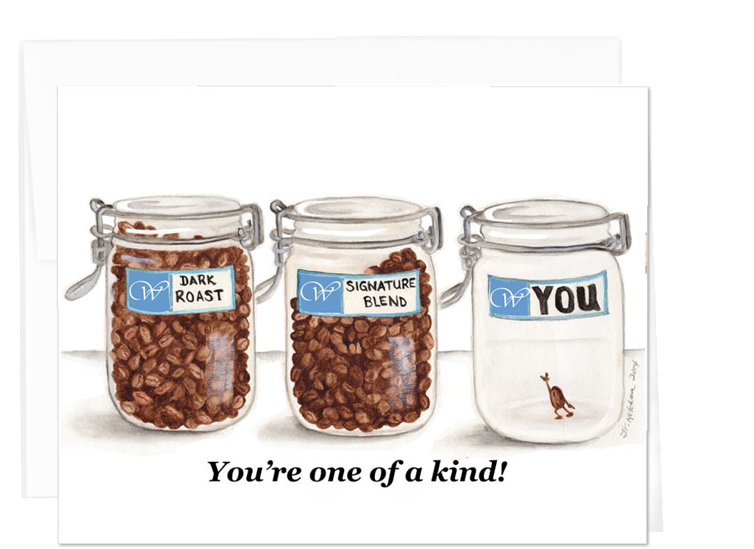 Coffee Lovers Note Card Collection - One of a Kind