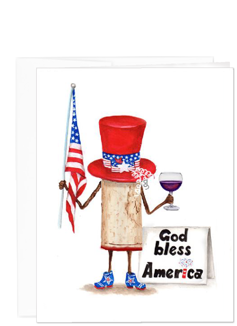 Wine Cork cards collection - America