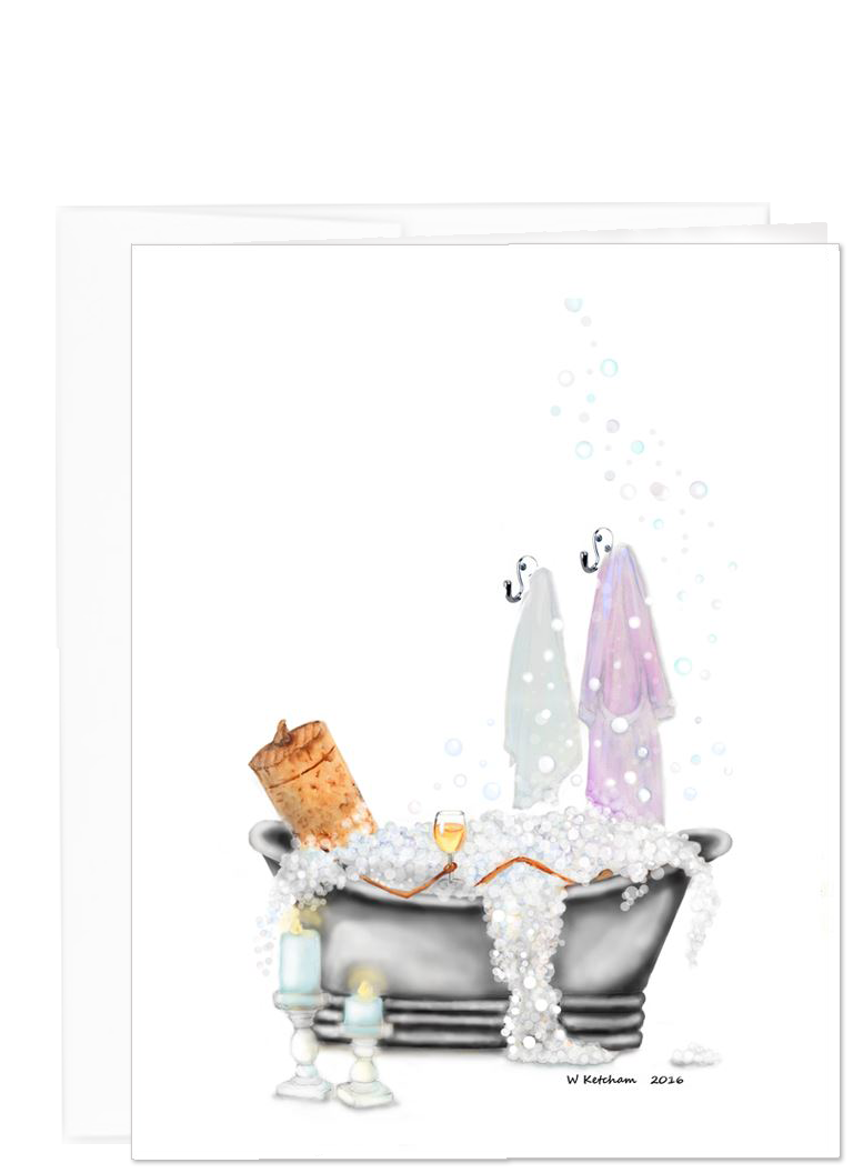 Wine cork cards collection - Bubbly