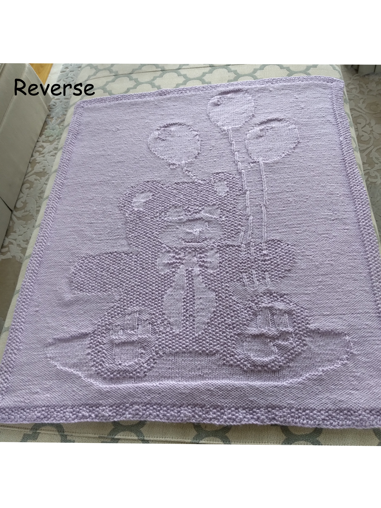 Teddy and Balloons Baby Blanket