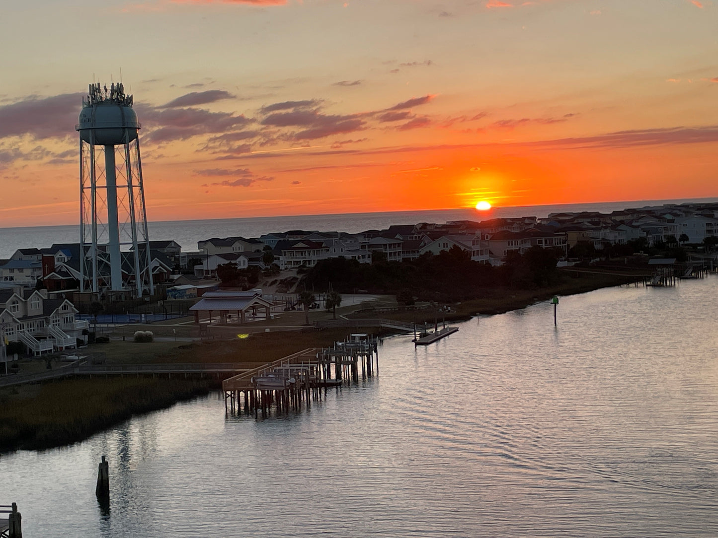 Sunset Along the ICC, Holden Beach, NC