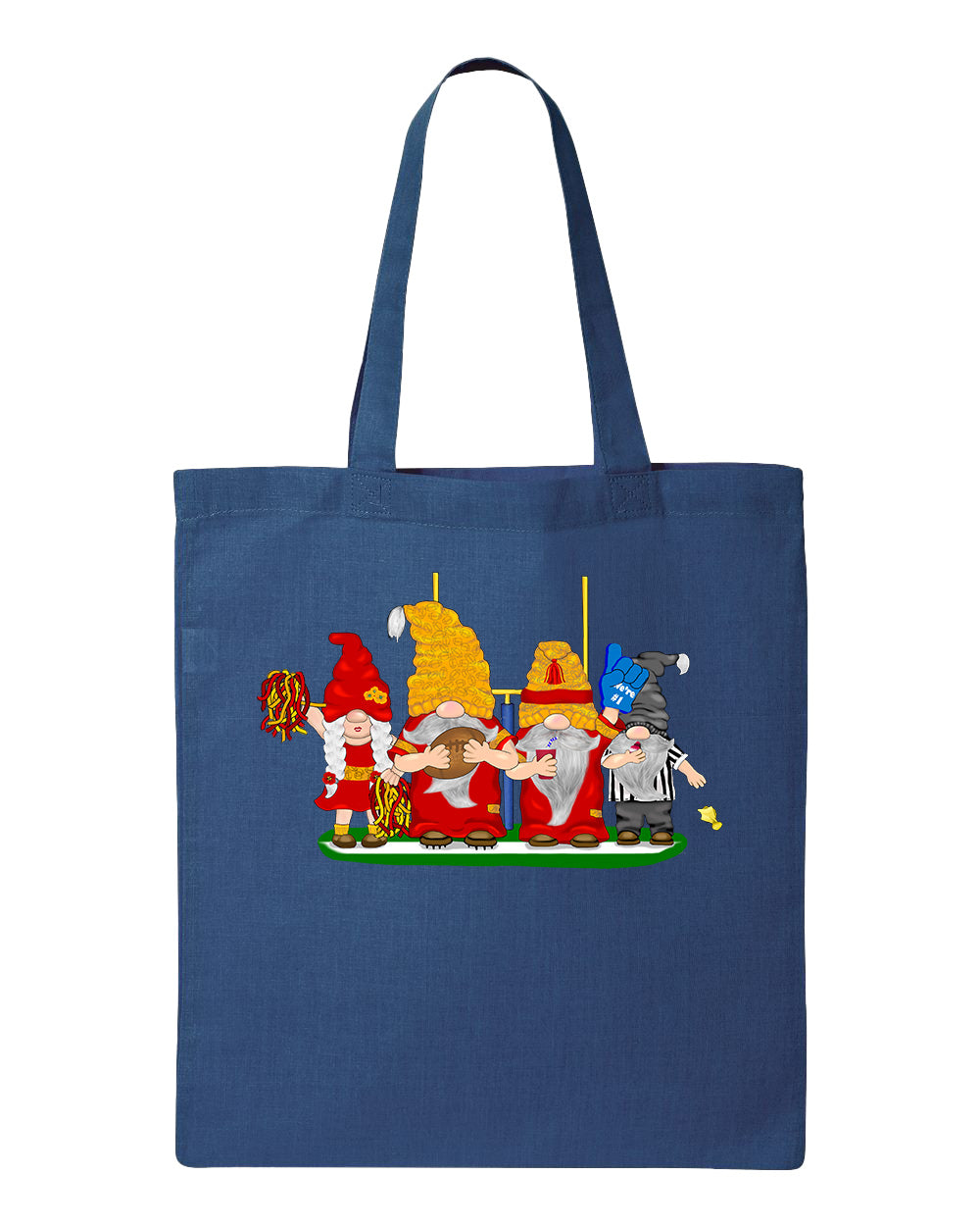 Red & Gold Football Gnomes  (similar to Kansas City) on Tote