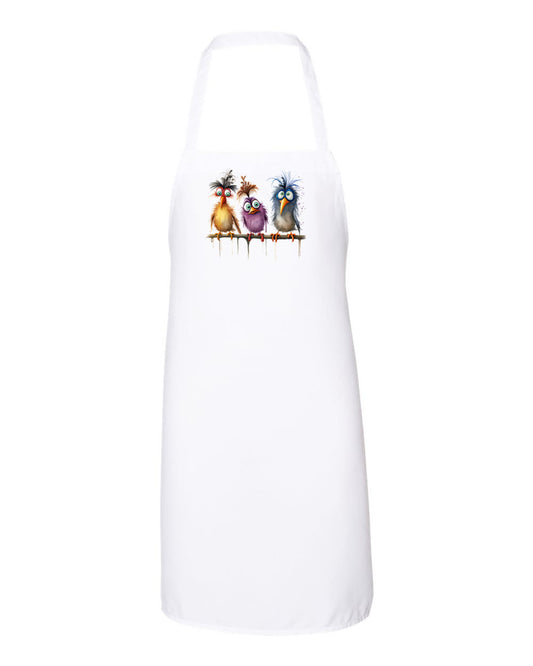Apron with Funny Birds