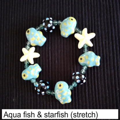 Aqua fish & starfish (stretch)