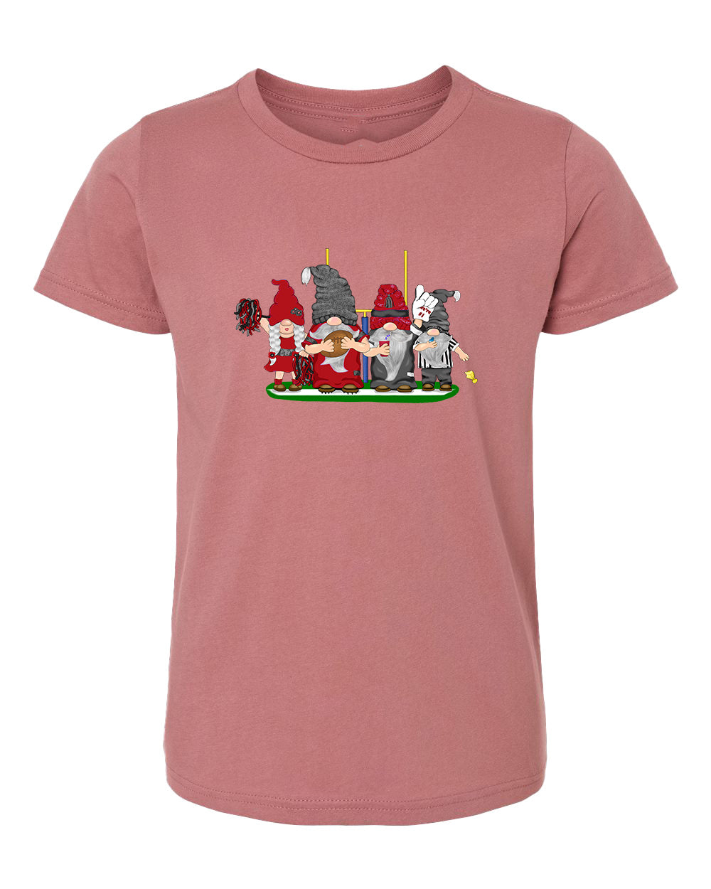 Red & Black Football Gnomes  (similar to Arizona) on Kids T-shirt